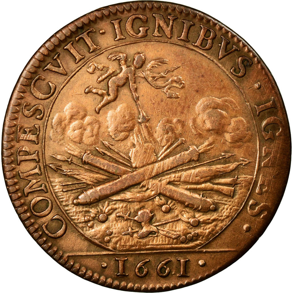 Francja, Token, Królewskie, AU(50-53), Miedź