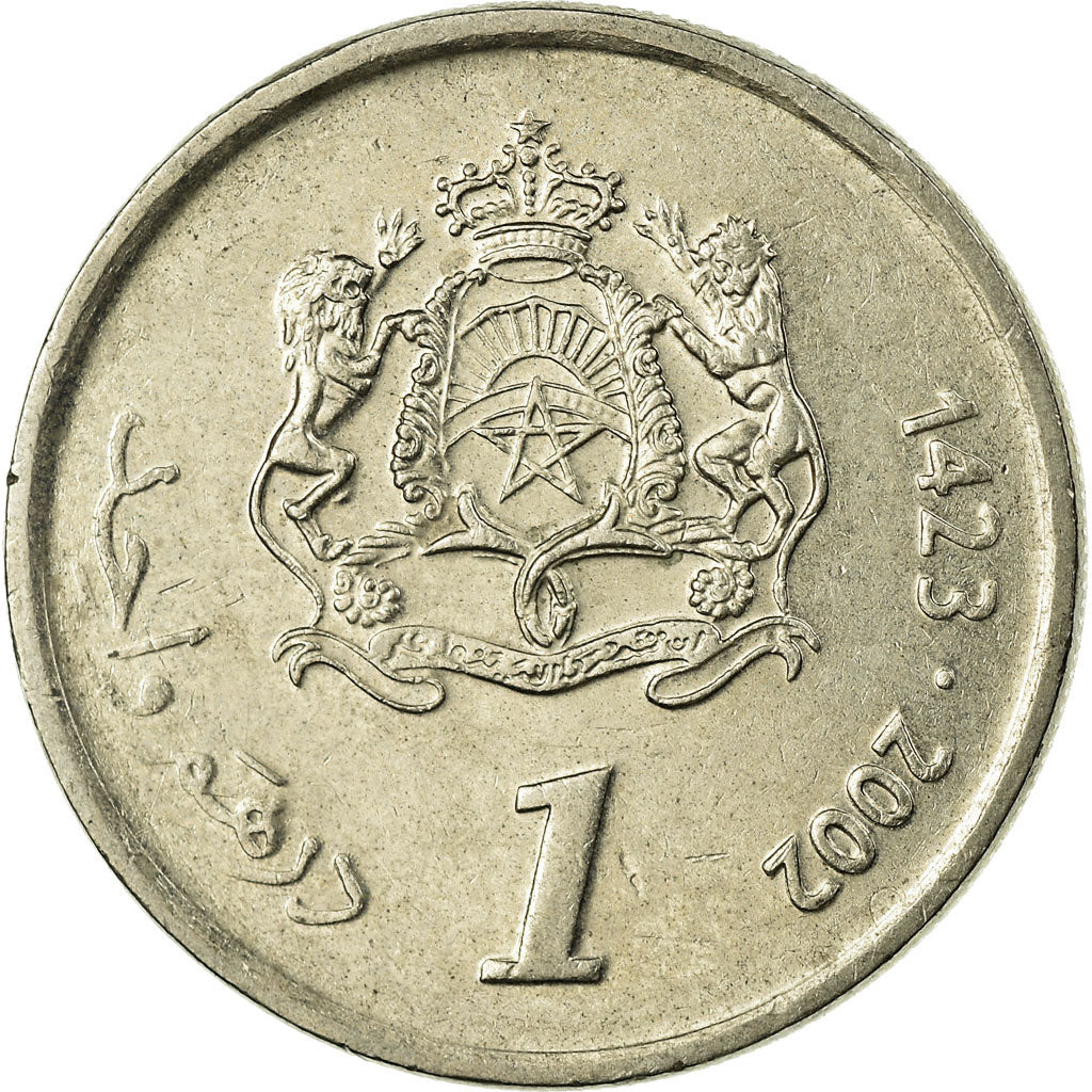 Monnaie, Maroc, Mohammed VI, Dirham, 2002, Paris, TB+, Copper-nickel, KM:117