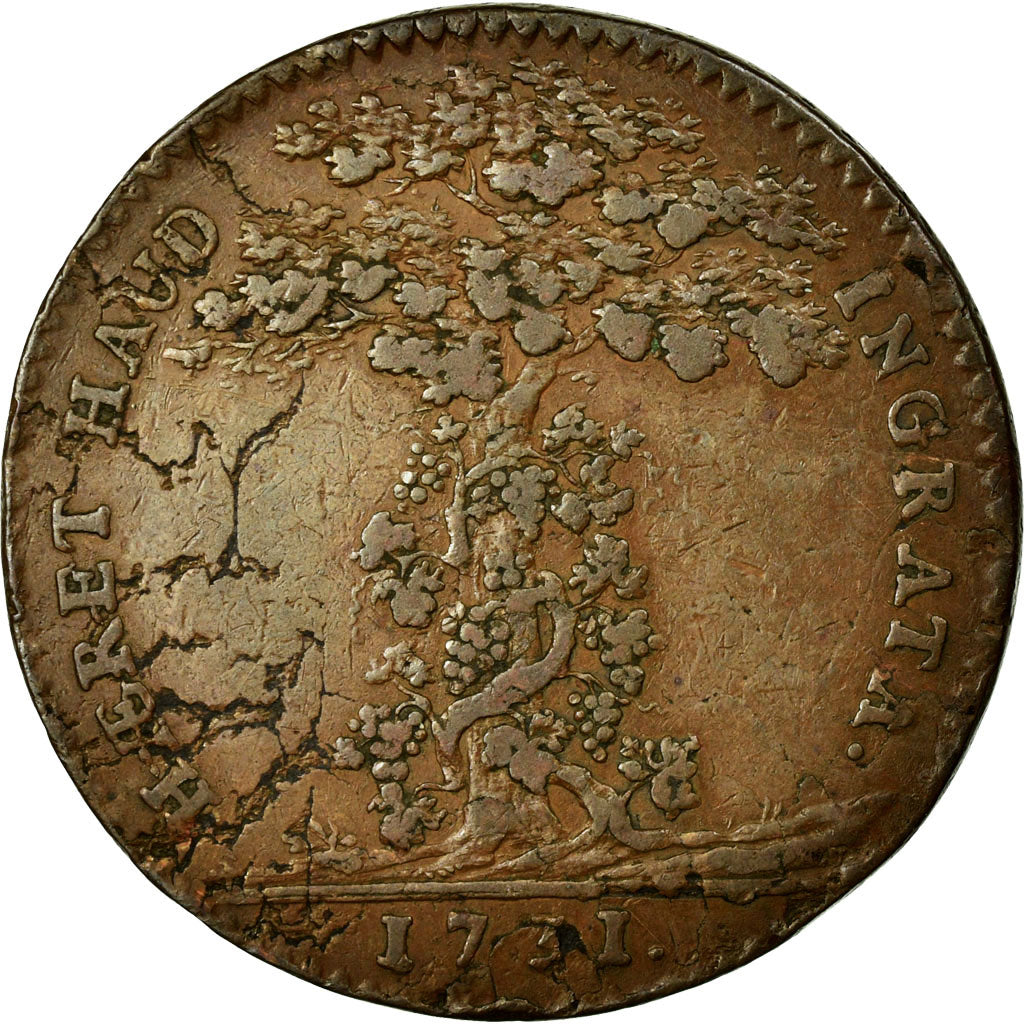 Francja, Token, Królewskie, EF(40-45), Miedź, Feuardent:9840