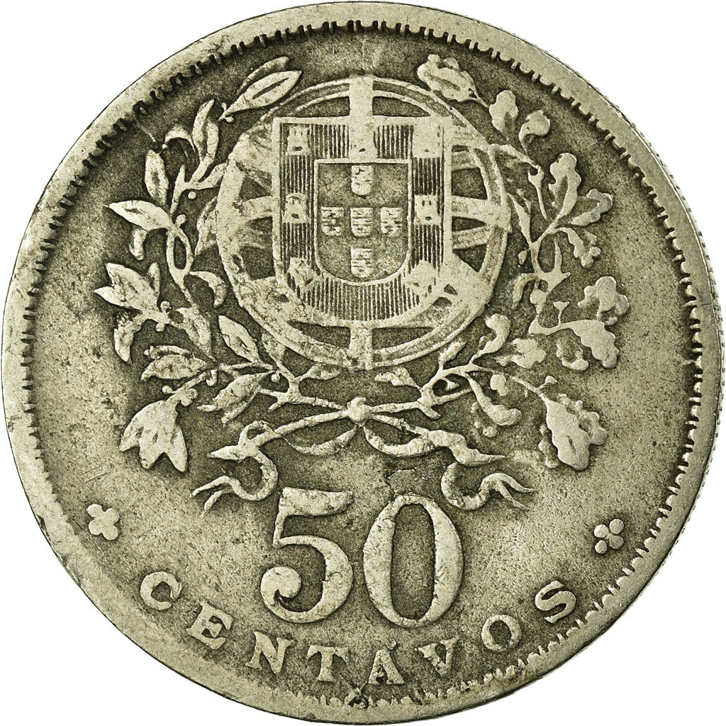 Moeda, Portugal, 50 Centavos, 1929, VF(30-35), Cobre-níquel, KM:577