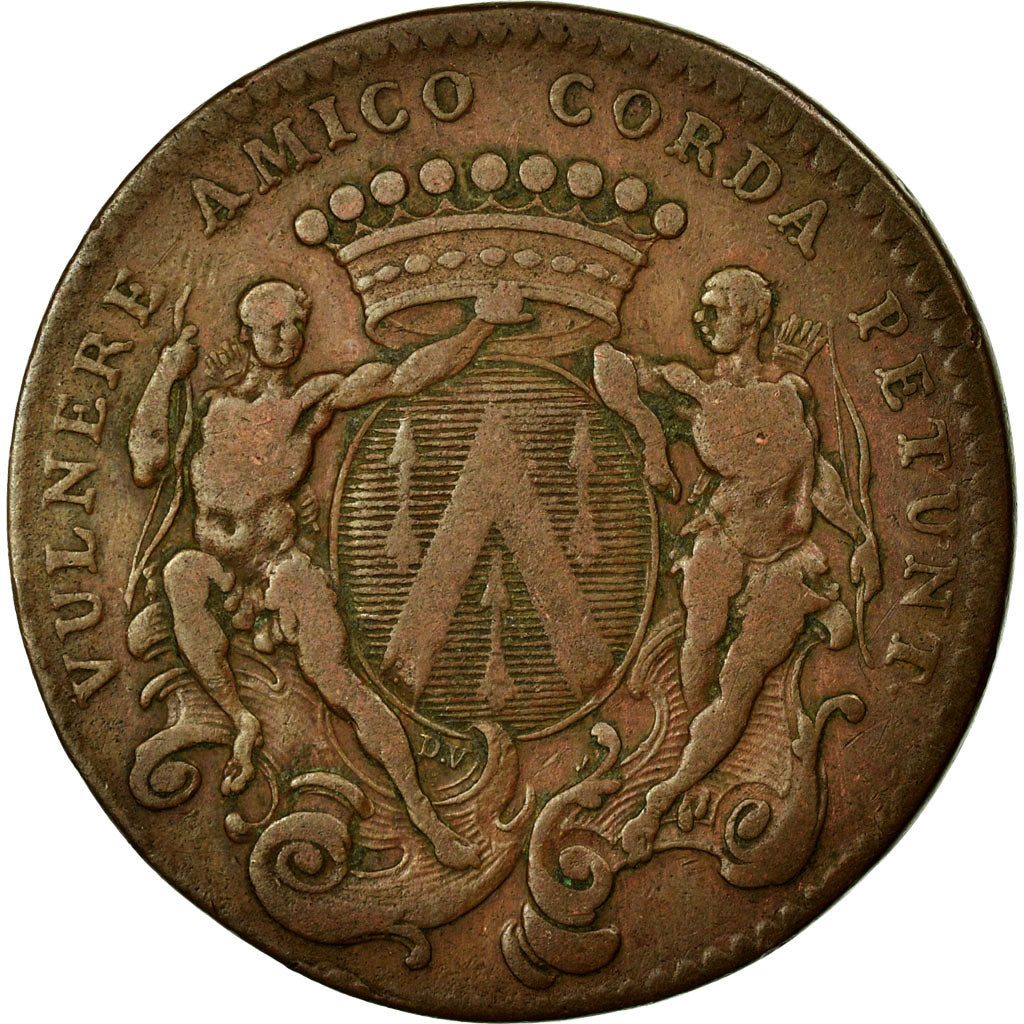 Francja, Token, Królewskie, EF(40-45), Miedź, Feuardent:10102
