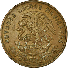 Coin, Mexico, 20 Centavos, 1956, Mexico City, VF(30-35), Bronze, KM:440