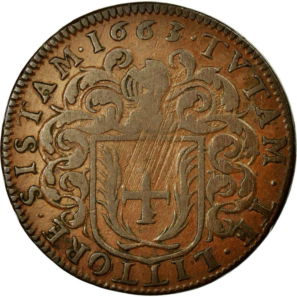 Francja, Token, Królewskie, EF(40-45), Miedź, Feuardent:10045