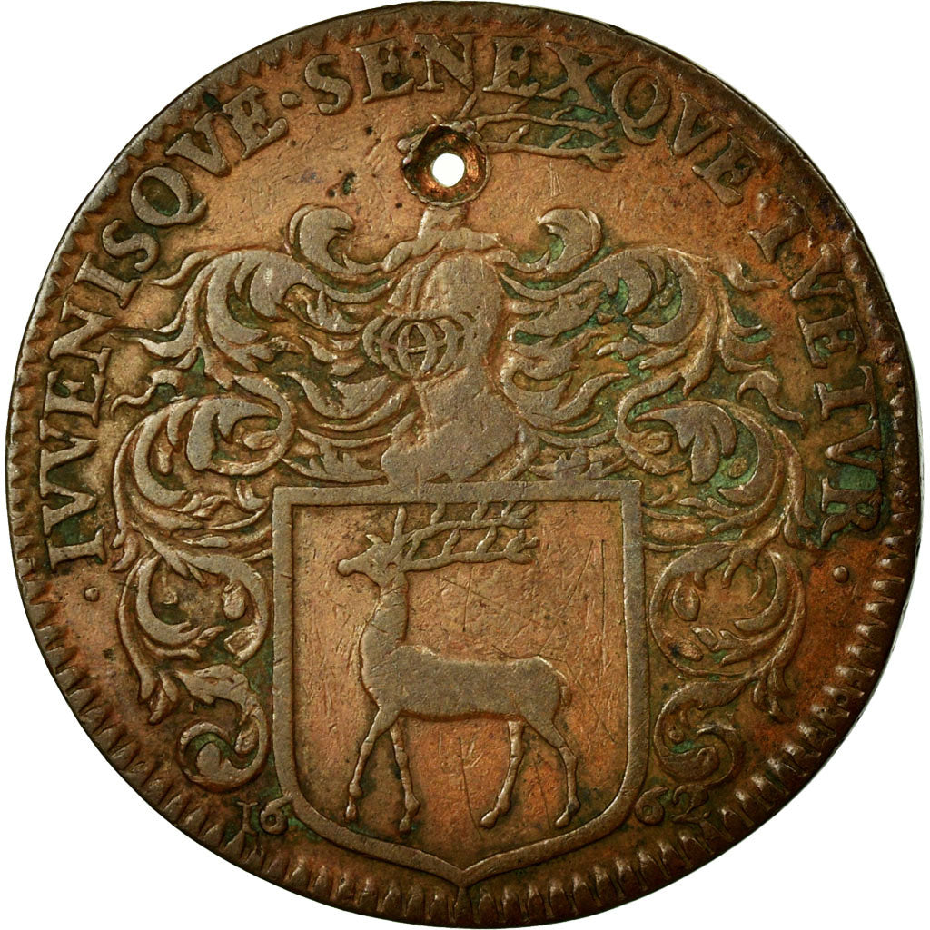 Francja, Token, Królewskie, EF(40-45), Miedź, Feuardent:10044