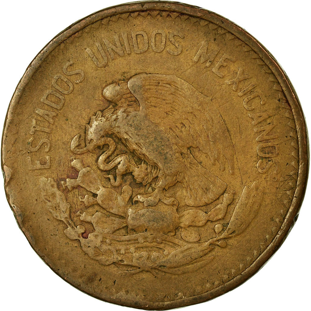 Monnaie, Mexique, 20 Centavos, 1946, Mexico City, TB, Bronze, KM:439