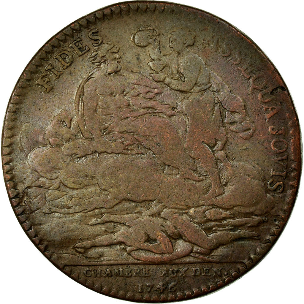 France, Token, Royal, VF(20-25), Copper, Feuardent:2515