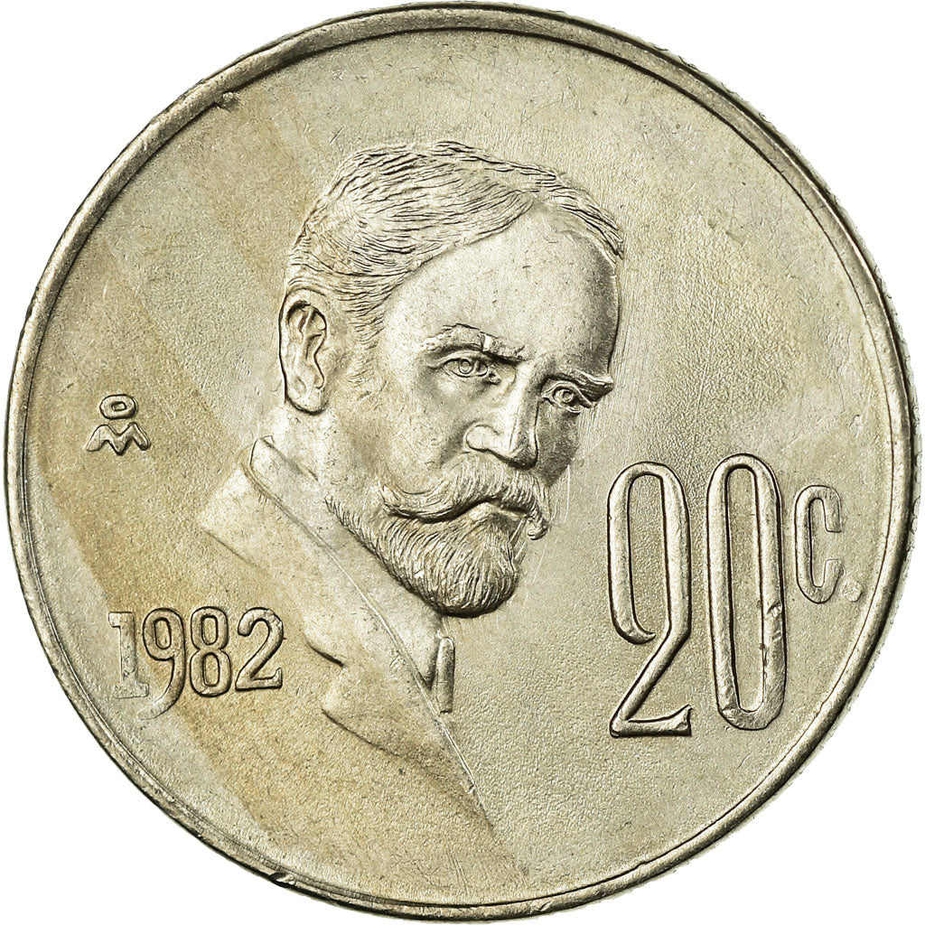 Monnaie, Mexique, 20 Centavos, 1982, Mexico City, TB+, Copper-nickel, KM:442