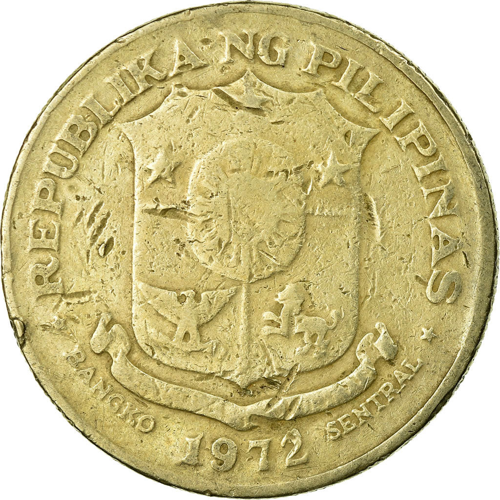 Coin, Philippines, Piso, 1972, VF(20-25), Copper-Nickel-Zinc, KM:203