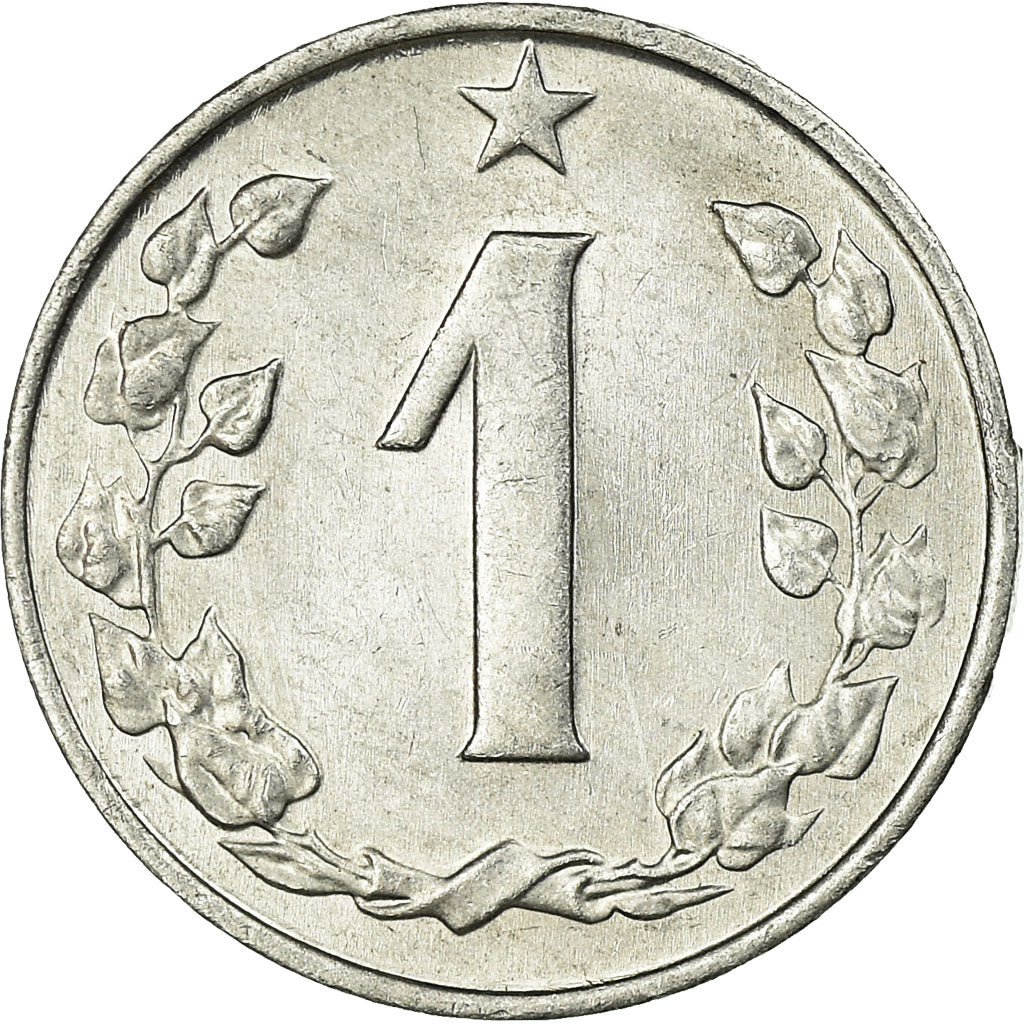 Munten, Tsjecho-Slowakije, Haler, 1962, ZF, Aluminium, KM:51