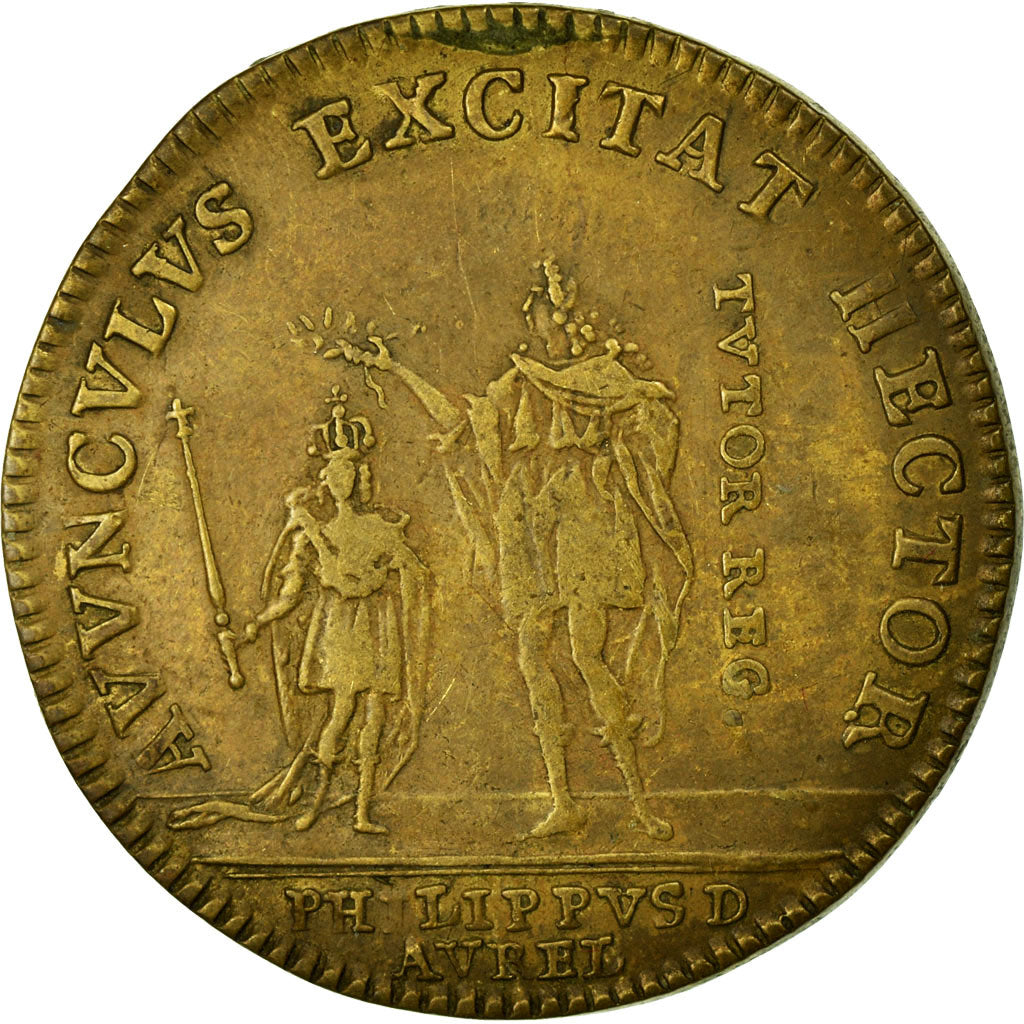 France, Token, Royal, EF(40-45), Copper, Feuardent:8094