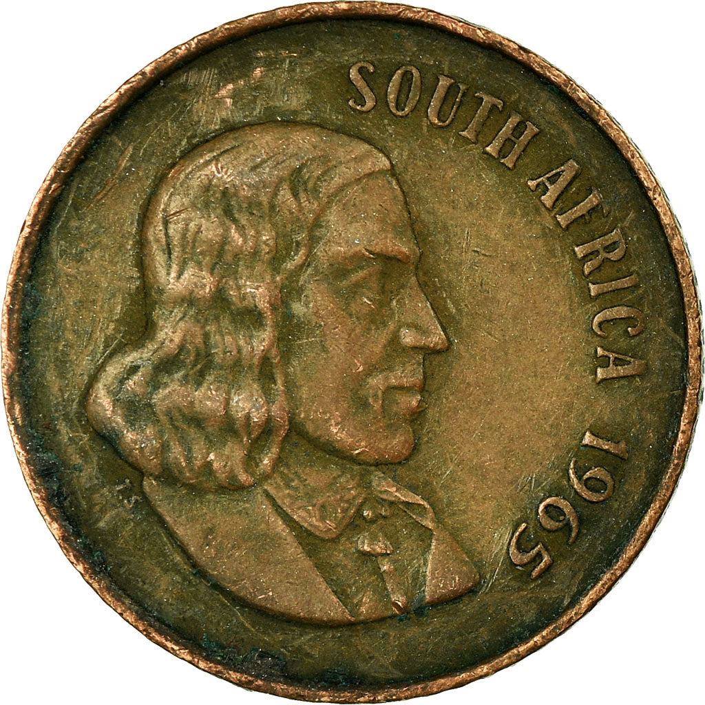 Moneta, Południowa Afryka, 2 Cents, 1965, VF(20-25), Bronze, KM:66.1