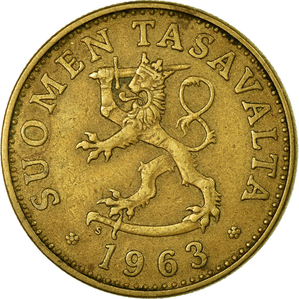 Coin, Finland, 50 Penniä, 1963, VF(30-35), Aluminum-Bronze, KM:48