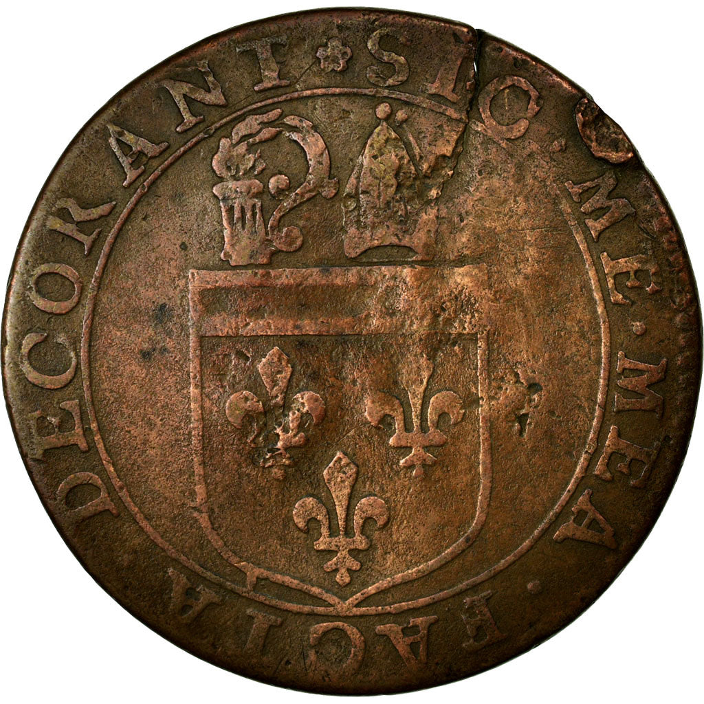 France, Token, Royal, VF(30-35), Copper, Feuardent:9587a