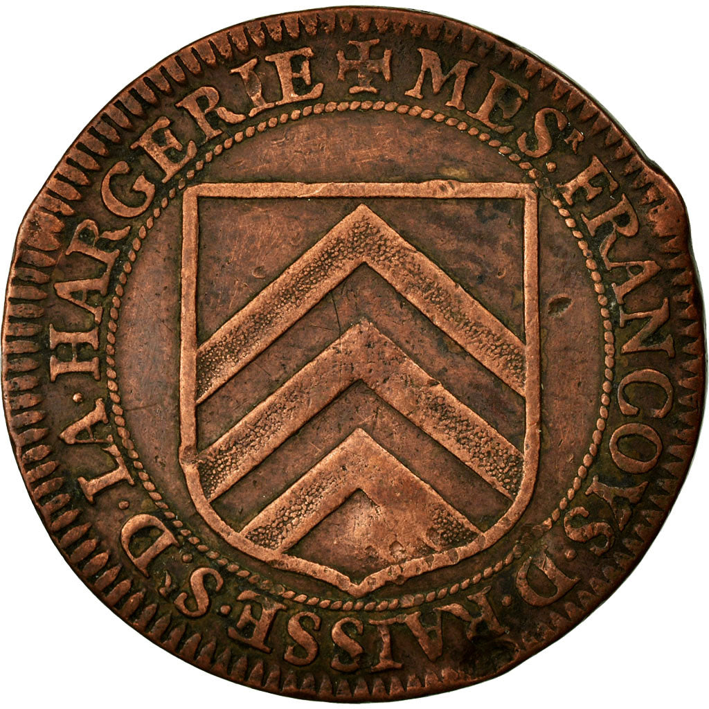 Francja, Token, Królewskie, EF(40-45), Miedź, Feuardent:4235