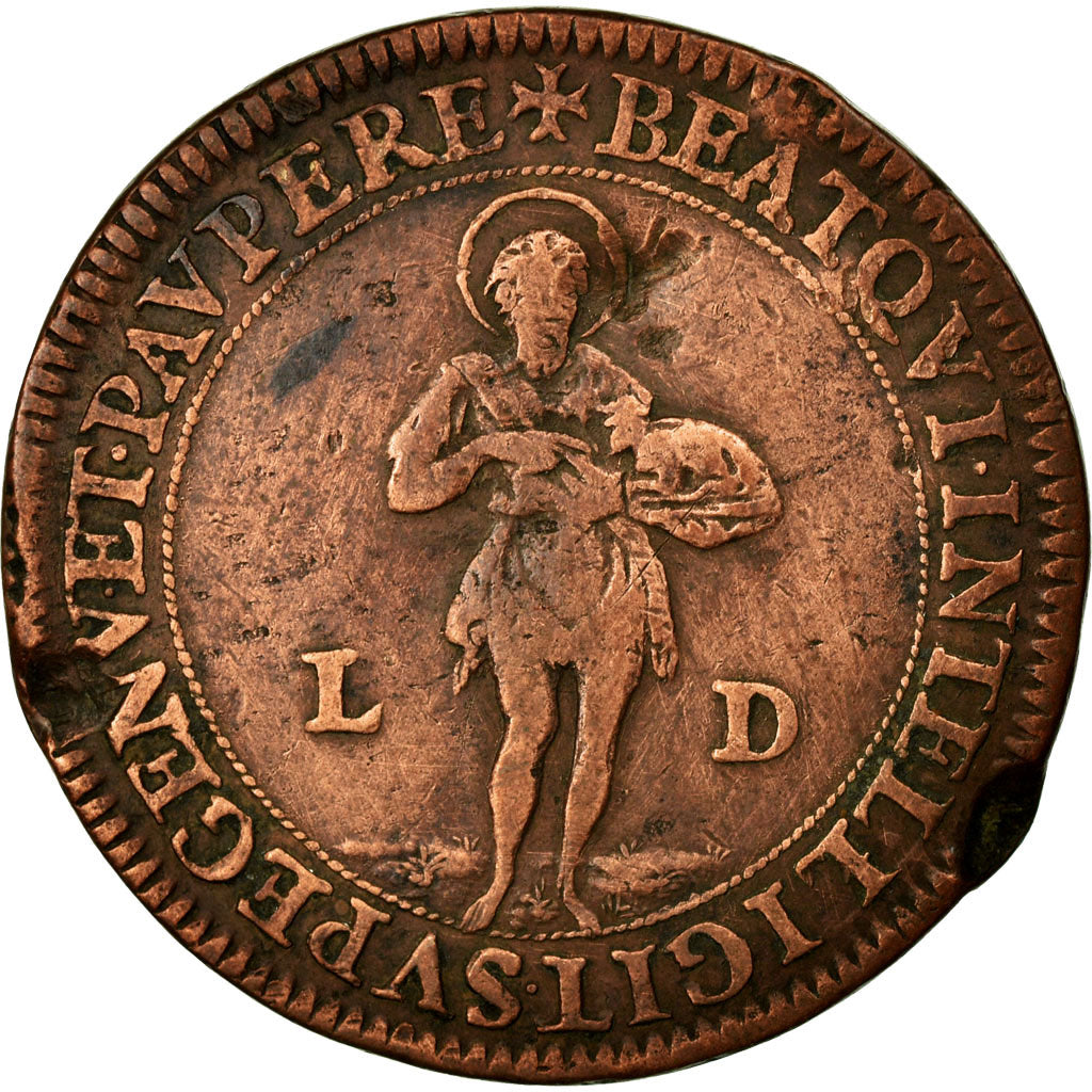 Francja, Token, Królewskie, EF(40-45), Miedź, Feuardent:4235