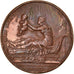 France, Medal, Naissance du Comte de Chambord, 1820, Gayrard, EF(40-45), Copper