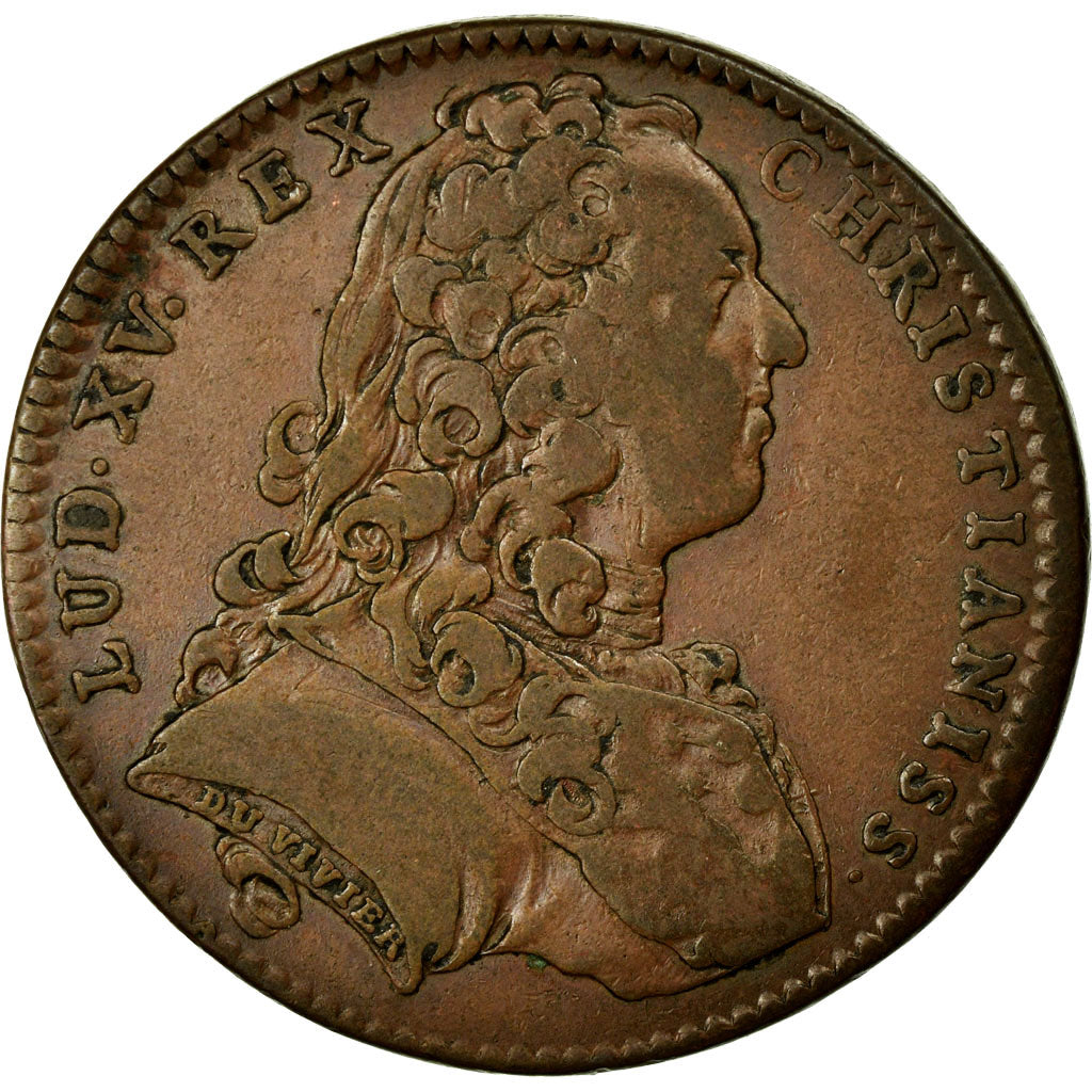 Francja, Token, Królewskie, EF(40-45), Miedź, Feuardent:7241