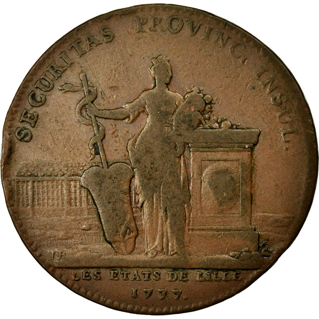 Francja, Token, Królewskie, EF(40-45), Miedź, Feuardent:7241