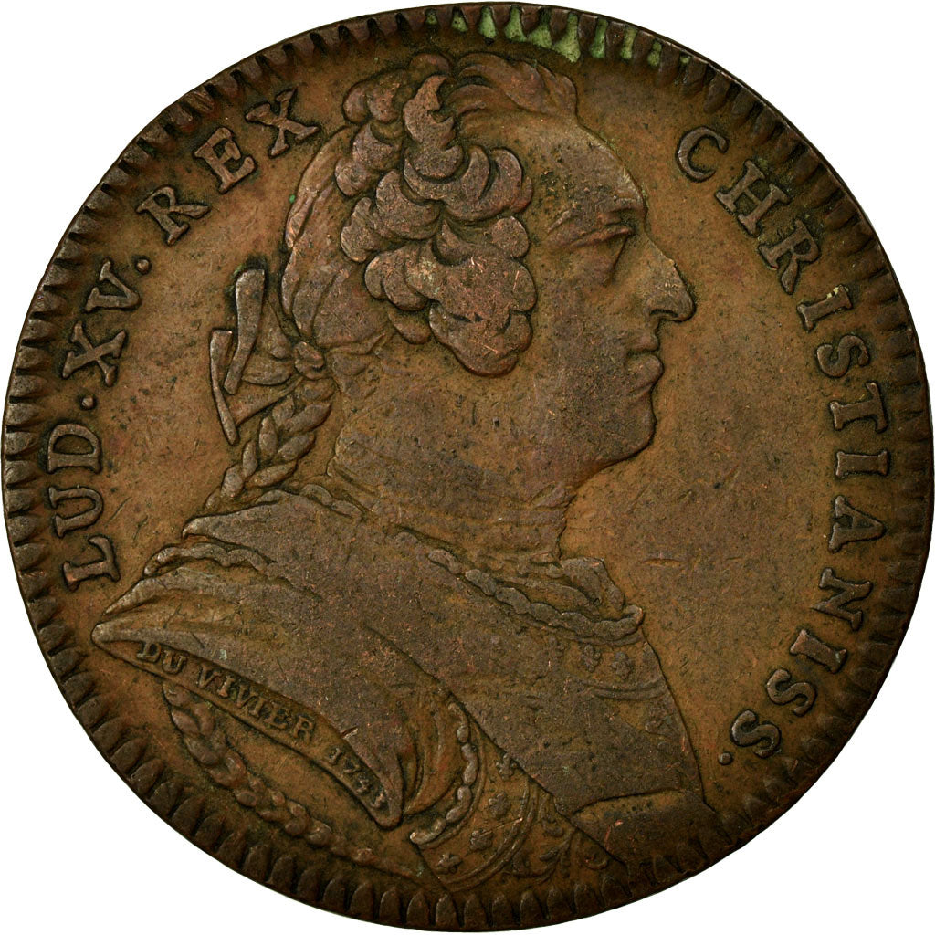 France, Token, Royal, EF(40-45), Copper, Feuardent:9851
