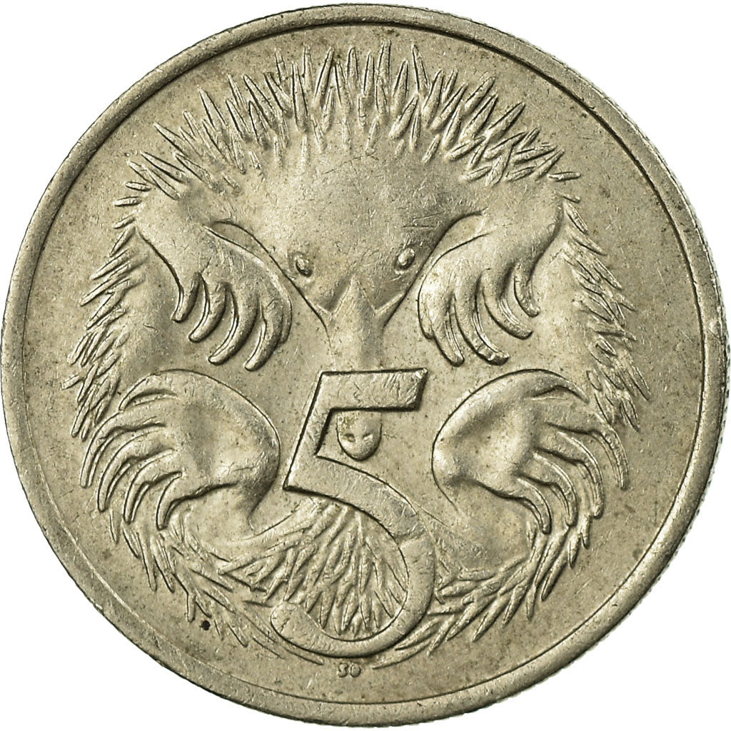 Moneta, Australia, Elizabeth II, 5 Cents, 1976, Melbourne, VF(30-35)