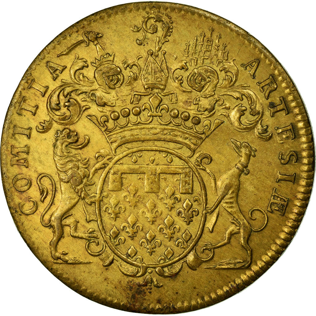 Francja, Token, Królewskie, AU(50-53), Miedź