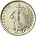 Moeda, França, Semeuse, 5 Francs, 1991, Paris, EF(40-45), Cobre-Níquel