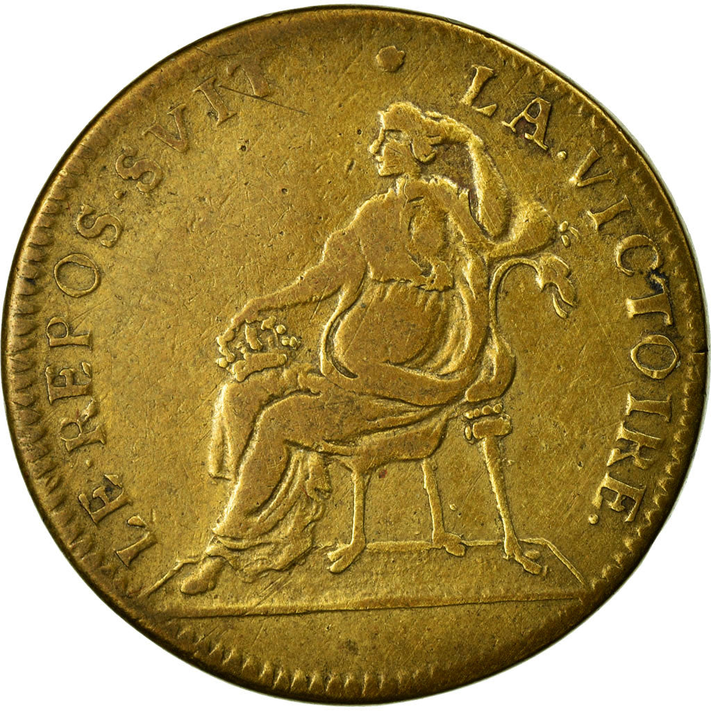 France, Token, Royal, EF(40-45), Copper
