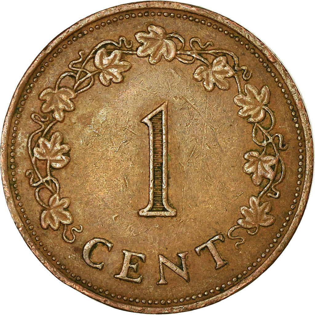 Coin, Malta, Cent, 1975, British Royal Mint, VF(30-35), Bronze, KM:8