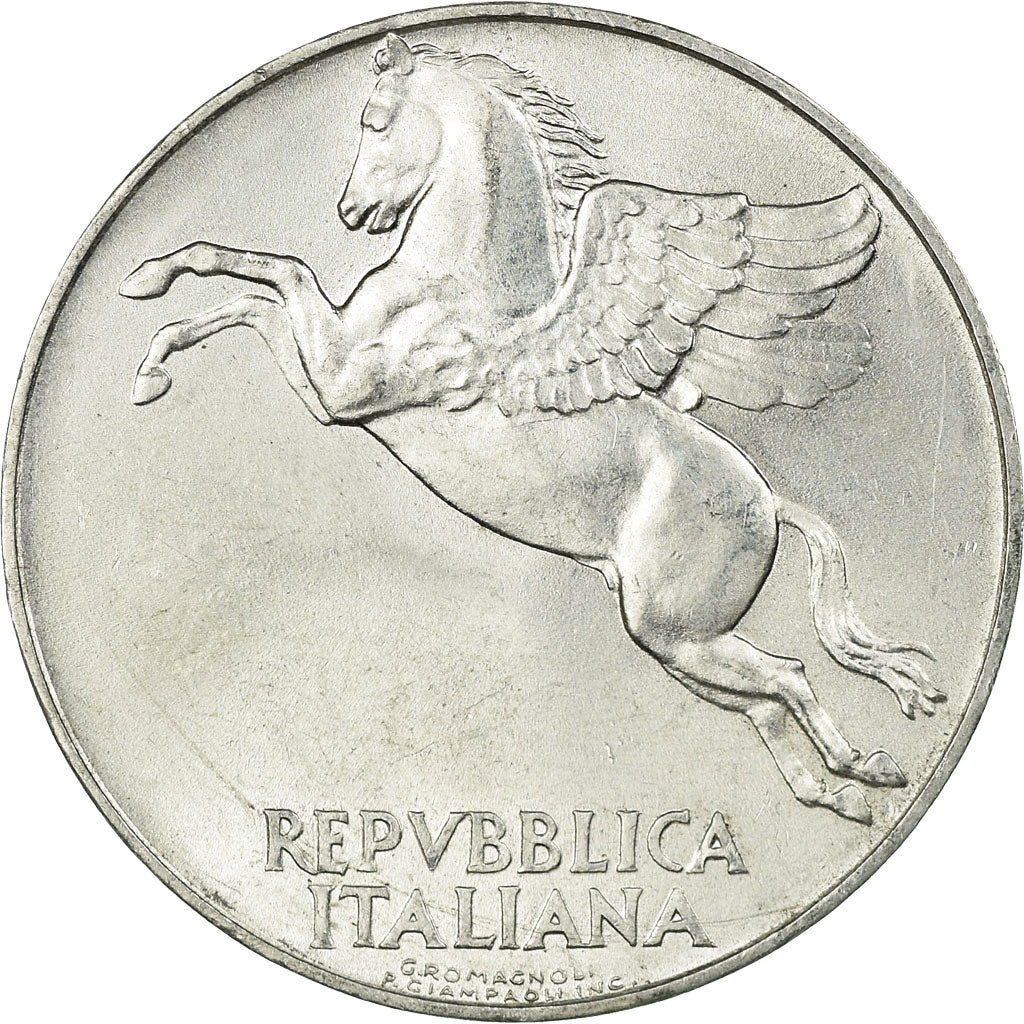 Coin, Italy, 10 Lire, 1949, Rome, EF(40-45), Aluminum, KM:90