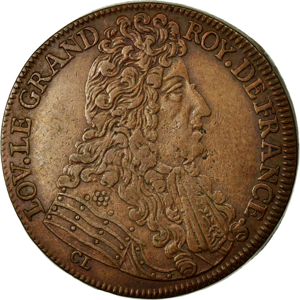 France, Token, Royal, EF(40-45), Copper
