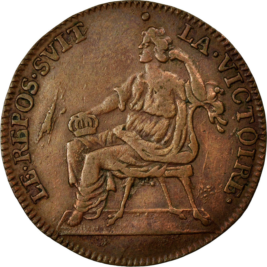 France, Token, Royal, EF(40-45), Copper