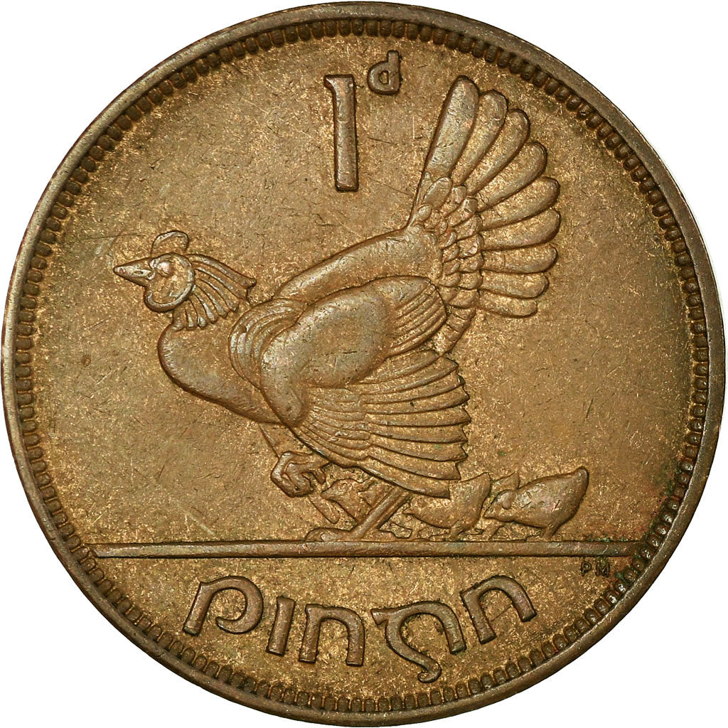 Moneta, REPUBBLICA D’IRLANDA, Penny, 1949, MB+, Bronzo, KM:11