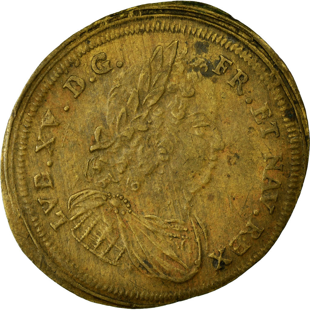 Francja, Token, Królewskie, AU(55-58), Miedź