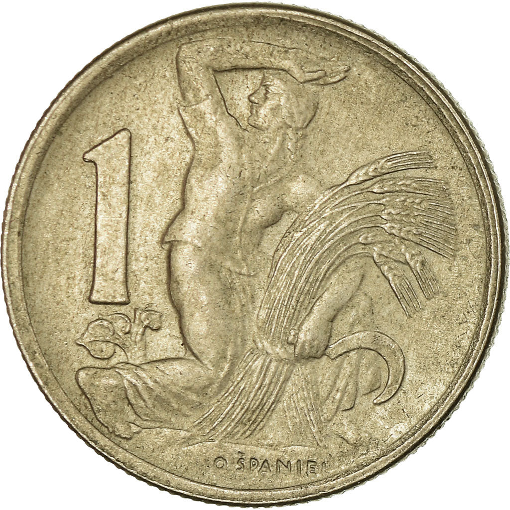 Coin, Czechoslovakia, Koruna, 1946, VF(30-35), Copper-nickel, KM:19