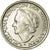 Moneda, Países Bajos, Wilhelmina I, 25 Cents, 1948, MBC, Níquel, KM:178