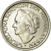 Coin, Netherlands, Wilhelmina I, 25 Cents, 1948, EF(40-45), Nickel, KM:178