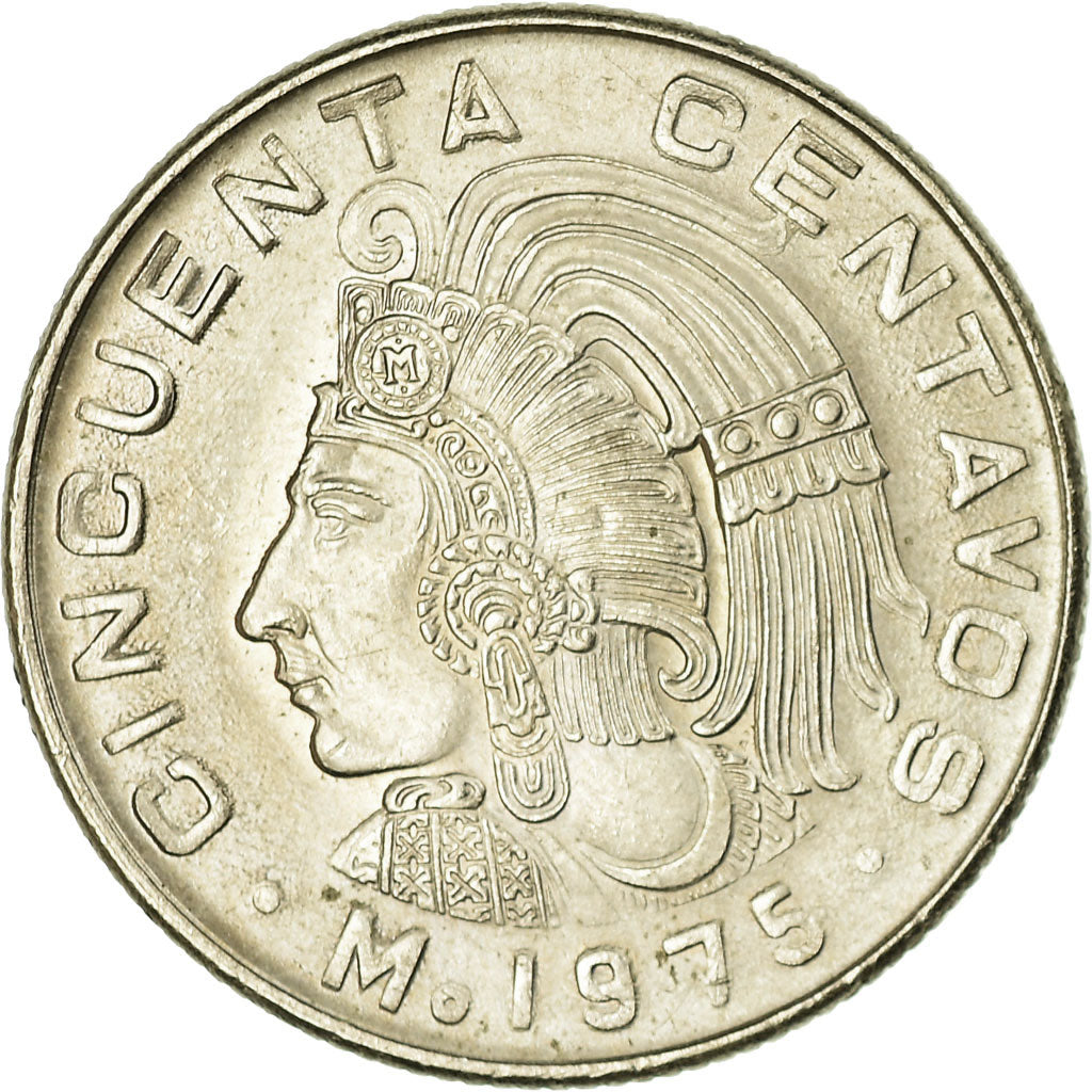 Monnaie, Mexique, 50 Centavos, 1975, Mexico City, TTB, Copper-nickel, KM:452