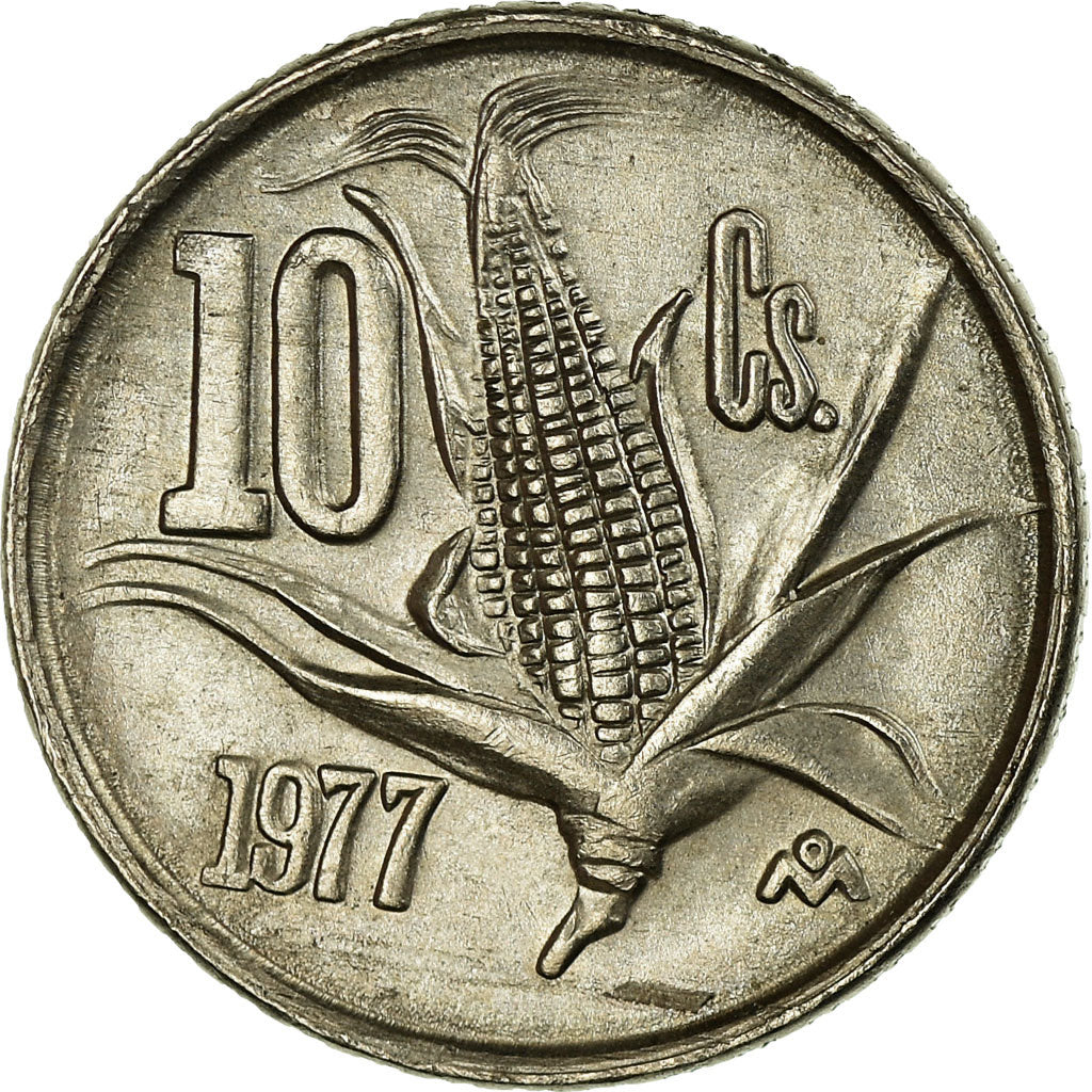 Münze, Mexiko, 10 Centavos, 1977, Mexico City, SS, Copper-nickel, KM:434.1