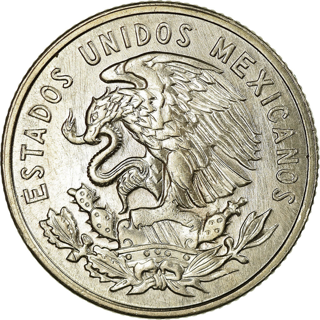Moneta, Mexico, 25 Centavos, 1964, Mexico City, EF(40-45), Miedź-Nikiel, KM:444