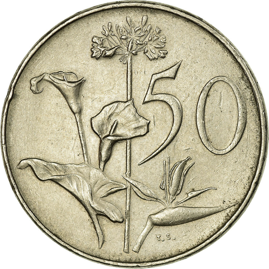 Münze, Südafrika, 50 Cents, 1975, SS, Nickel, KM:87