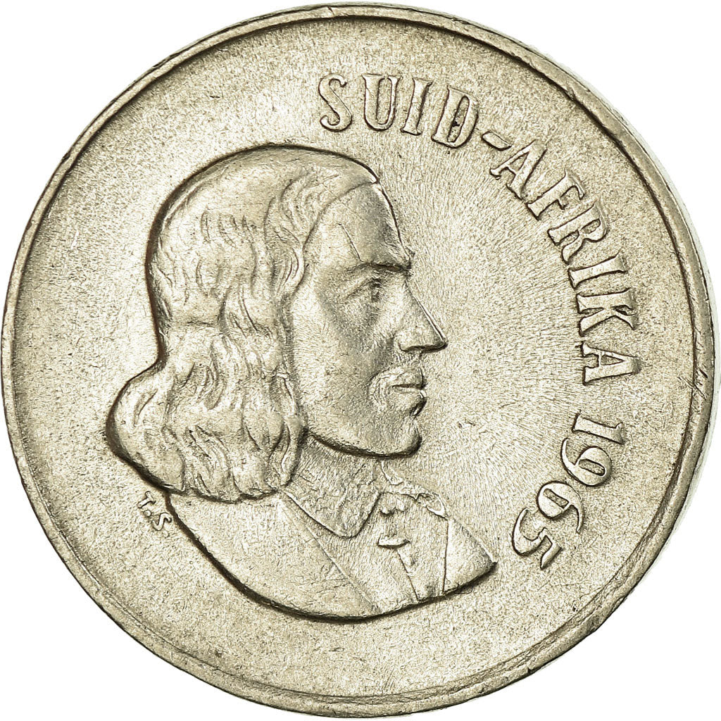Coin, South Africa, 10 Cents, 1965, EF(40-45), Nickel, KM:68.2