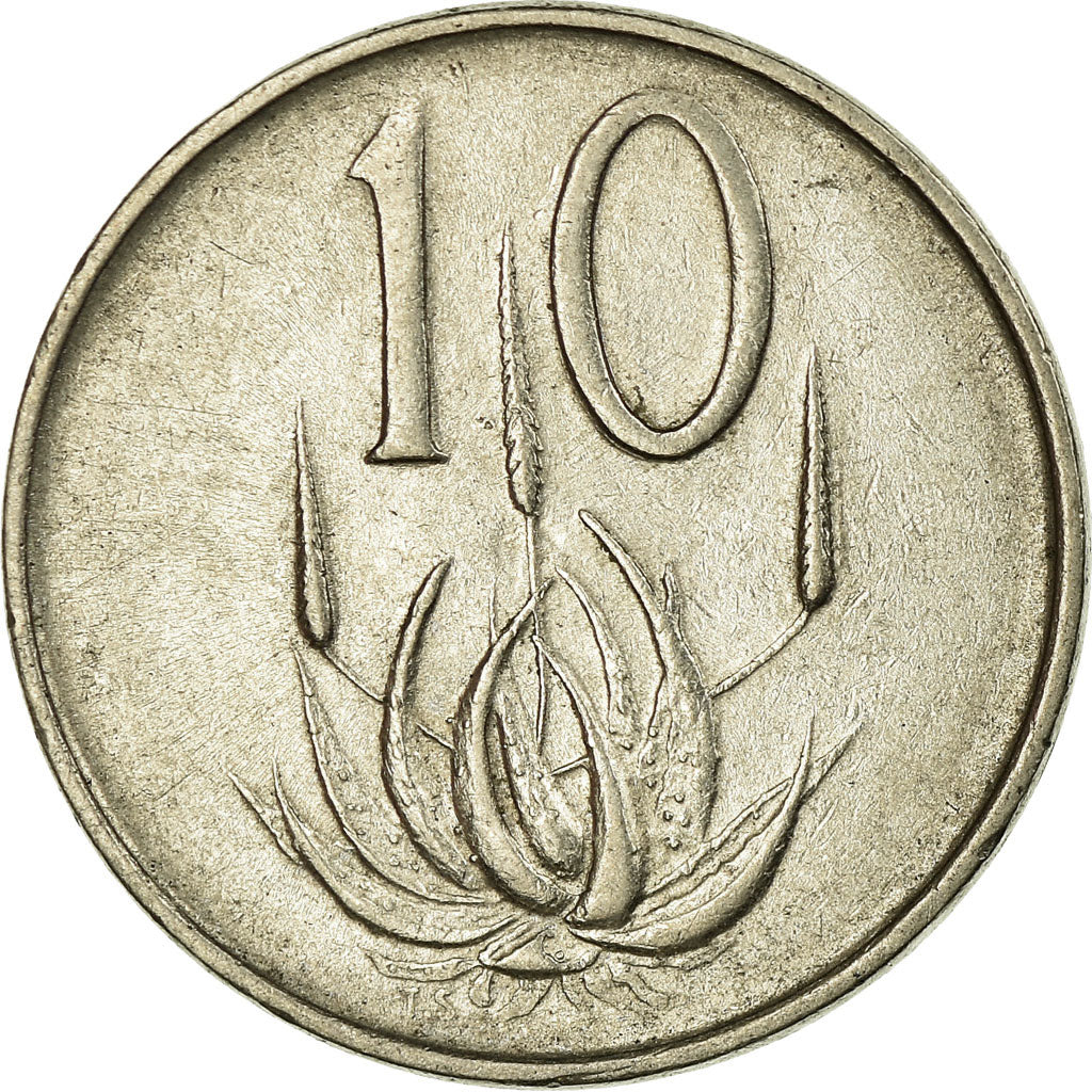 Coin, South Africa, 10 Cents, 1965, EF(40-45), Nickel, KM:68.2