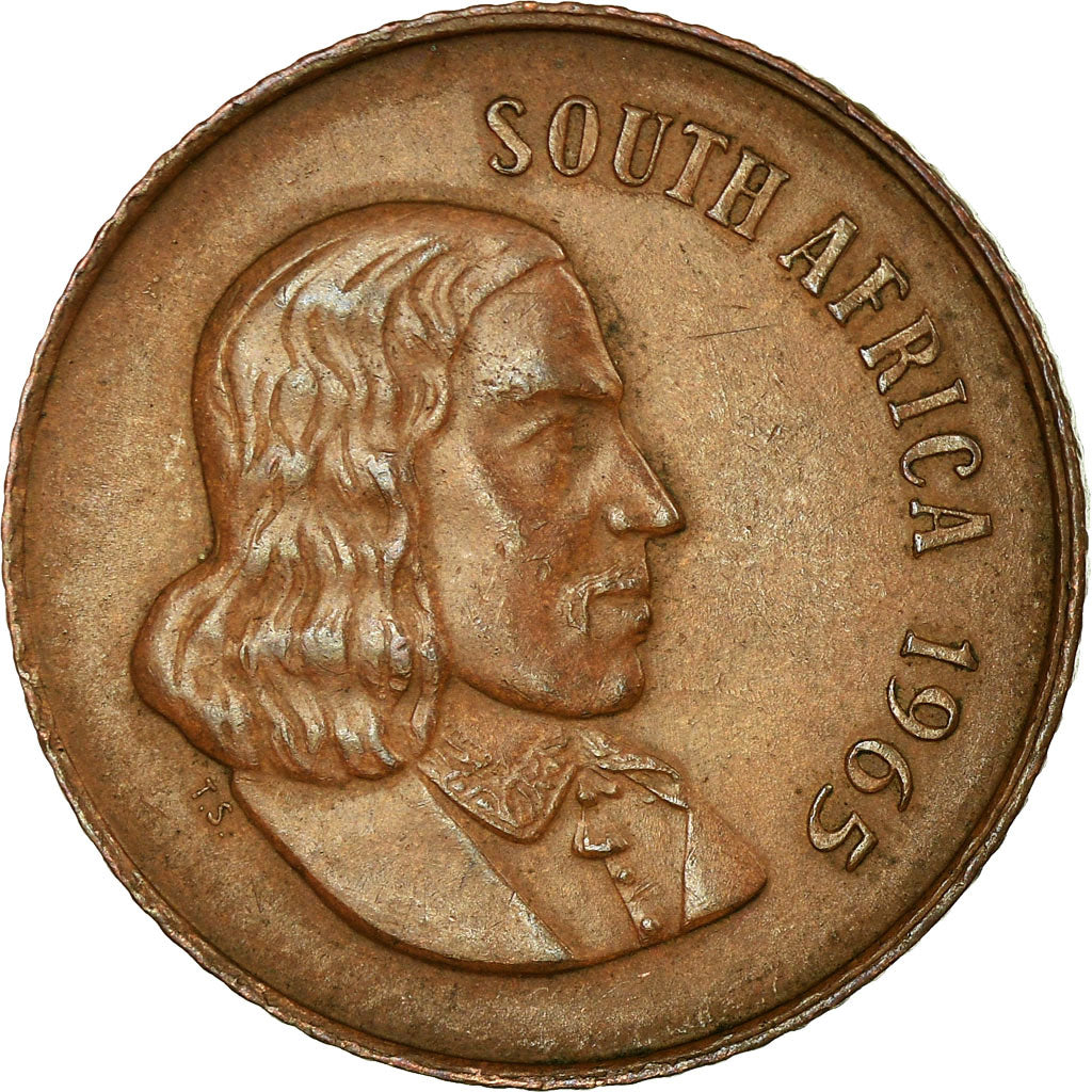 Coin, South Africa, 2 Cents, 1965, VF(30-35), Bronze, KM:66.1