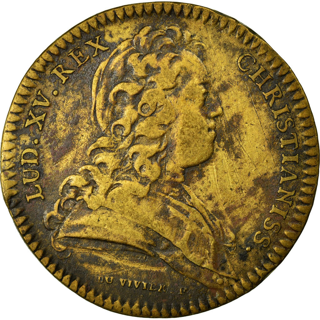 France, Token, Royal, EF(40-45), Copper