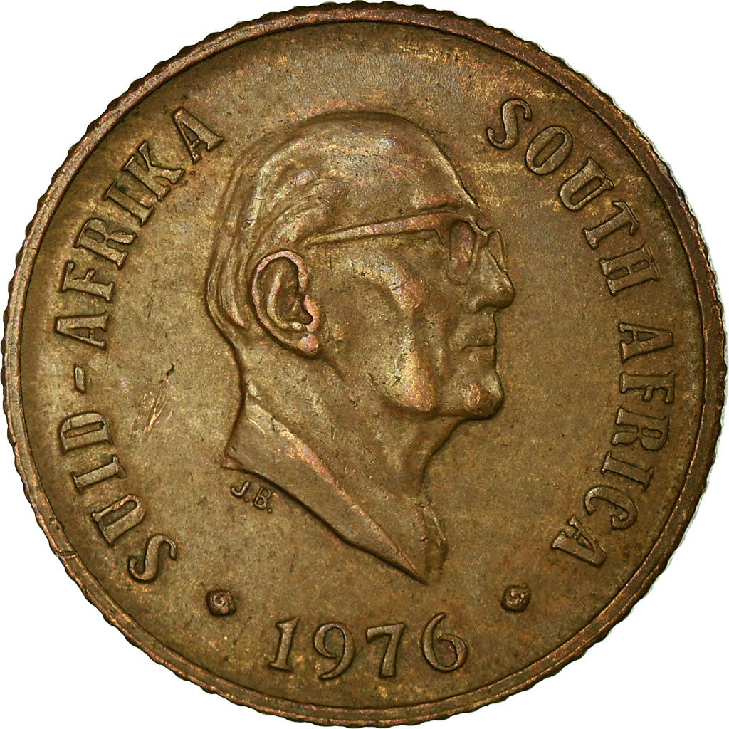 Moneta, Południowa Afryka, Cent, 1976, VF(30-35), Bronze, KM:91