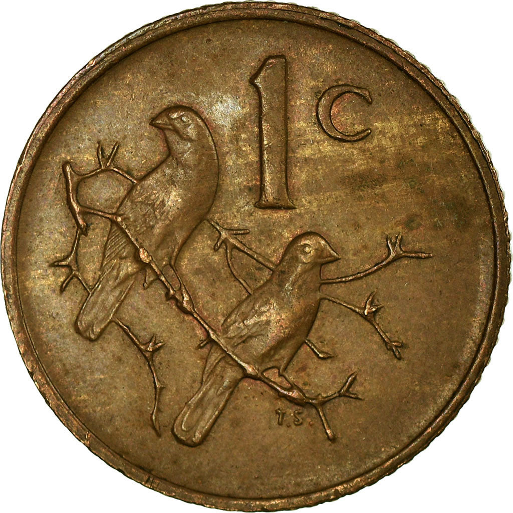 Moneta, Południowa Afryka, Cent, 1976, VF(30-35), Bronze, KM:91