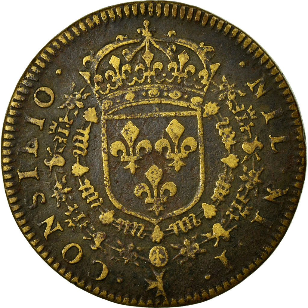 Francja, Token, Królewskie, AU(50-53), Miedź