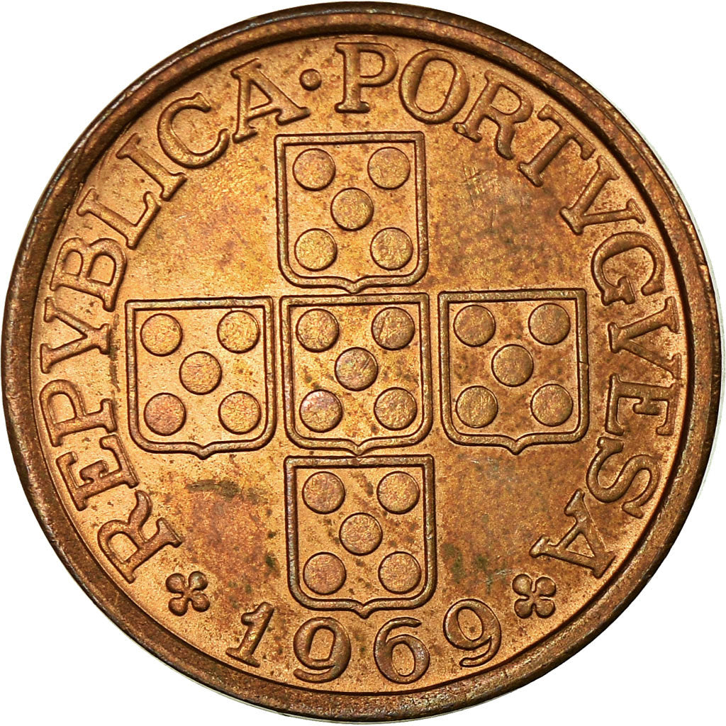 Monnaie, Portugal, 20 Centavos, 1969, TTB, Bronze, KM:595