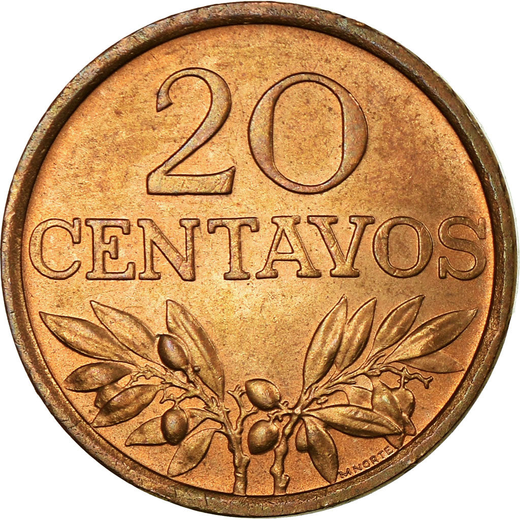 Monnaie, Portugal, 20 Centavos, 1969, TTB, Bronze, KM:595