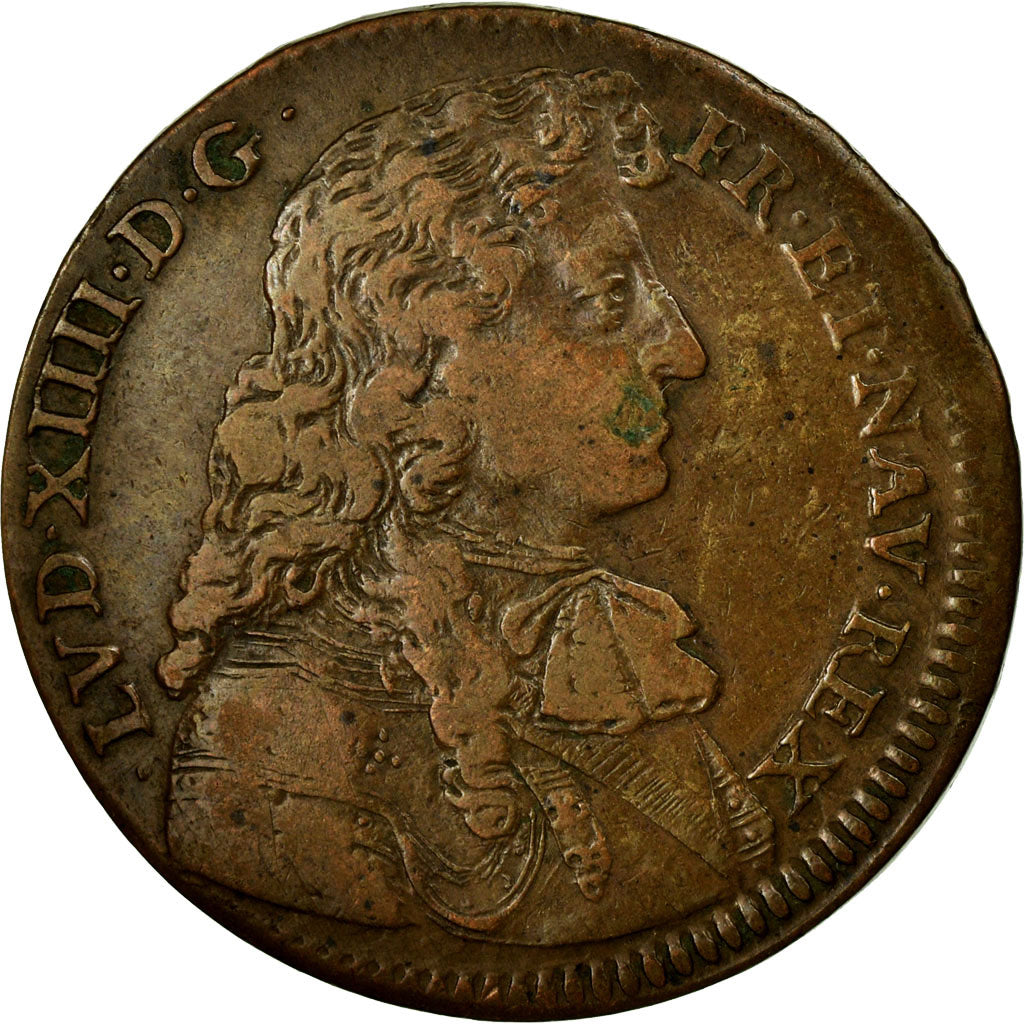 Francja, Token, Królewskie, AU(50-53), Miedź
